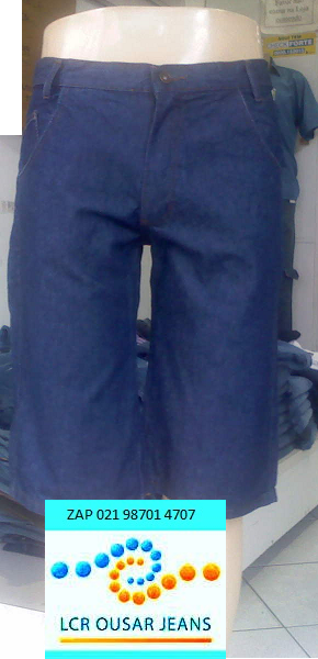 Calças Bermudas Jeans para Uniformes-Confecção Fabrica Fornescedor Fabricante de Calças Jeans para Uniformes-Uniformes Profissionais Calças Jeans