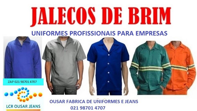 Calças Camisas Jalecos Bermudas Epi Operacional para Uniformes em Rio de Janeiro-Uniformes para empresas RJ