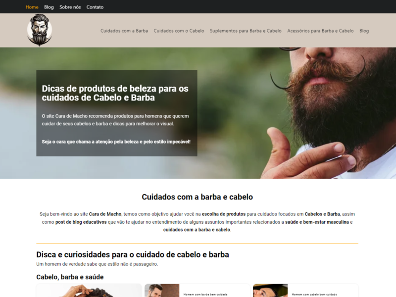 Blog para homens que querem cuidar da Barba e o Cabelo