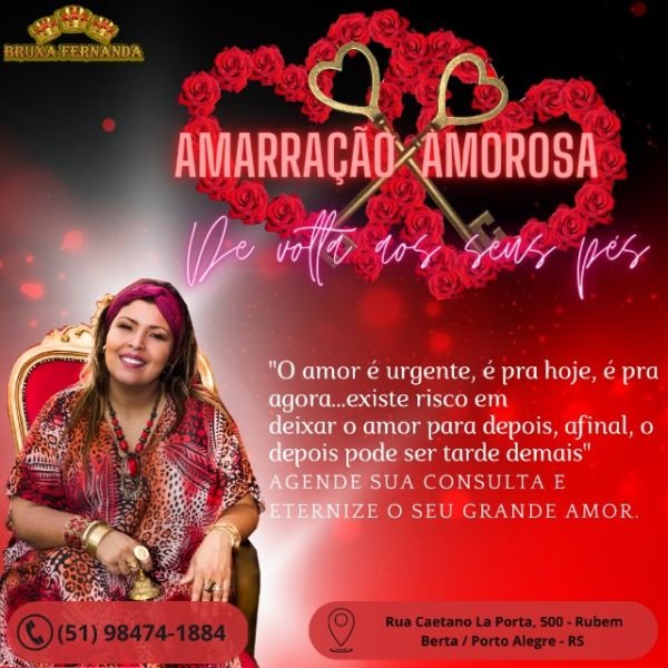 Amarração Amorosa Porto Alegre - Bruxa Fernanda