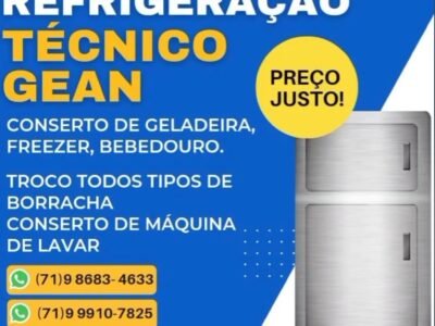 Reparo de geladeira, bebedouro e freezer/ refrigeração em Salvador Bahia