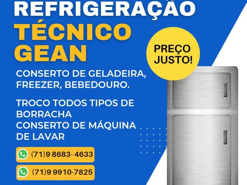 Atendimento para geladeira, bebedouro e freezer em Salvador, Bahia, com ACDG Refrigeração.