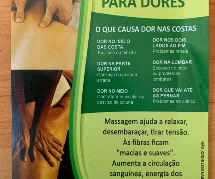 Massagem para alivio de dores em Copacabana/RJ