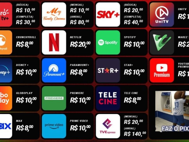 SERVIÇO DE STREAMING BARATO