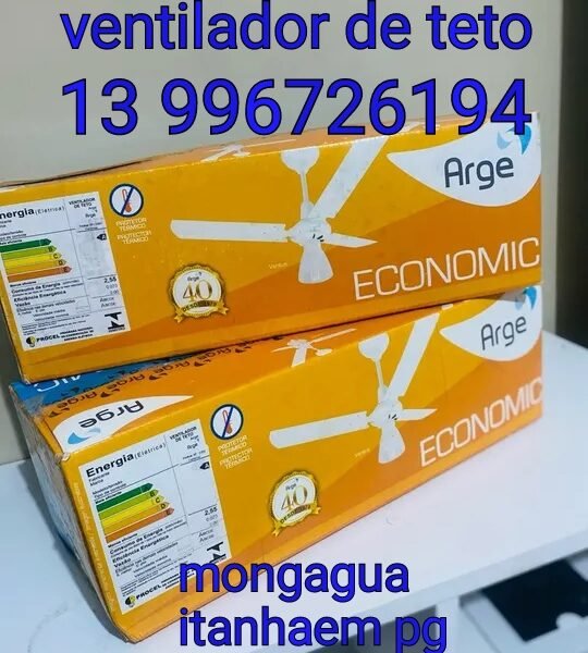 Ventilador de teto mongagua