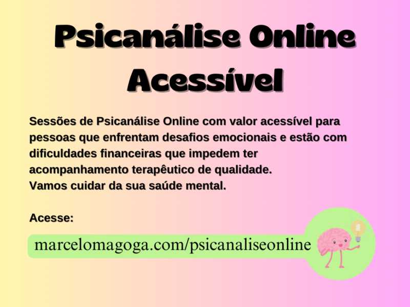 Psicanálise Online Acessível - Invista na Sua Saúde Mental com Valor Acessível