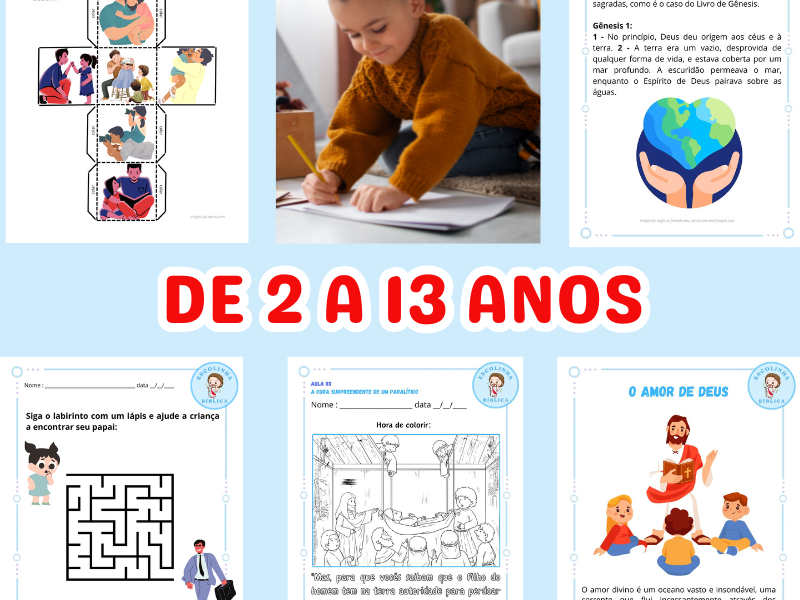 Atividades Bíblicas em Pdf Prontas Para Imprimir