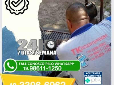 Desentupidora em Campinas Desentupimento de Ralos, Esgoto , Caixa de Gordura