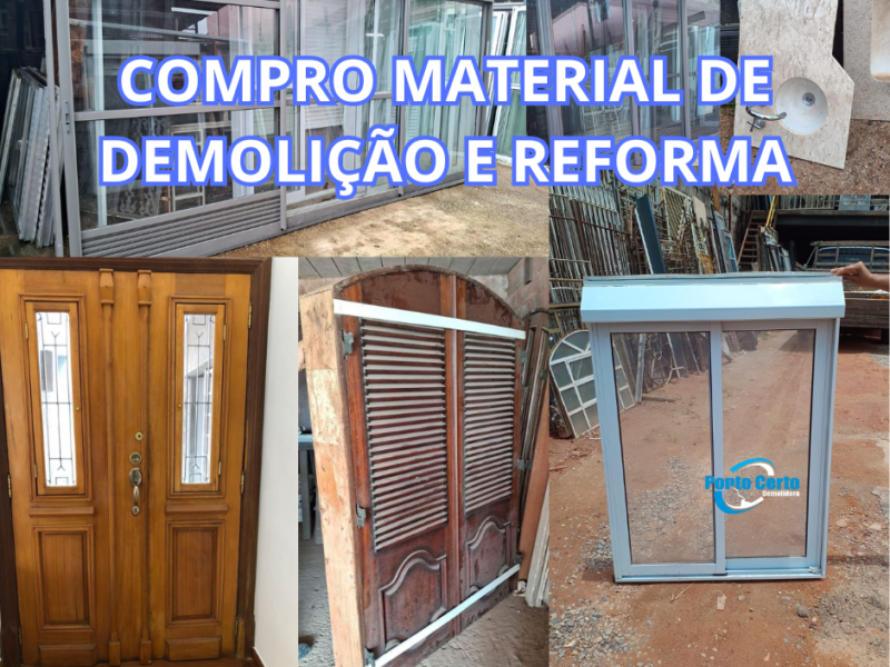 Compro materiais de demolição, reforma