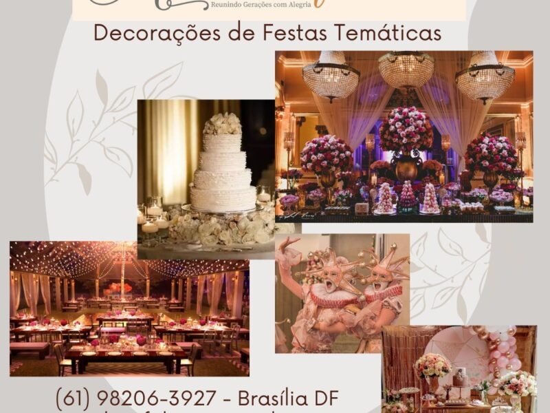 Decoração para festas em Brasília DF