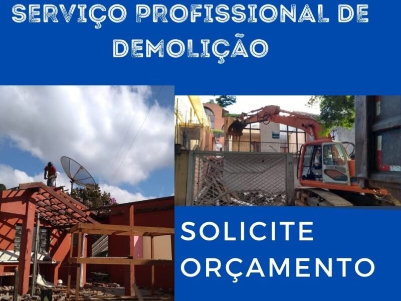 Serviços de Demolição Residencial e Comercial