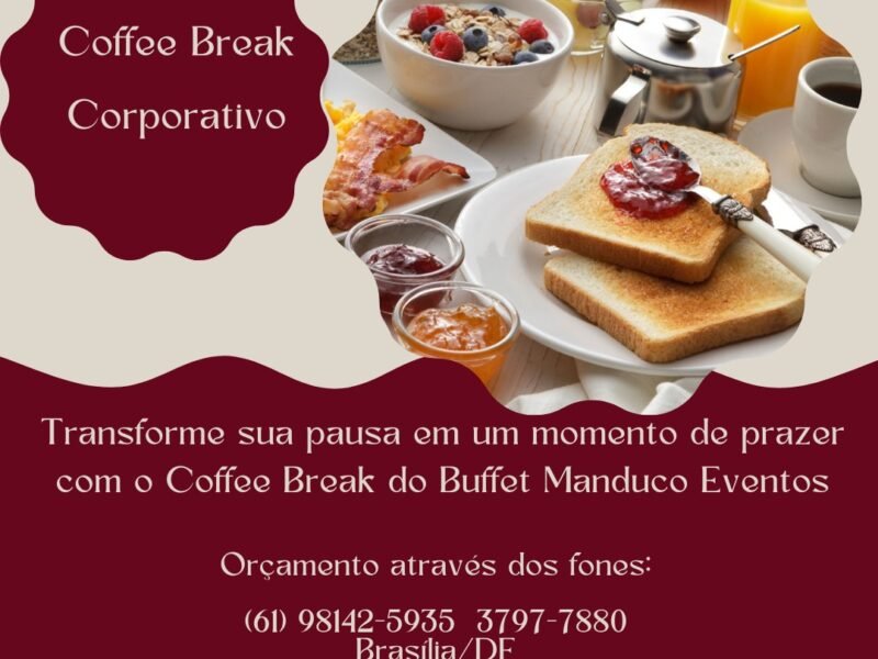 Coffee Break e Coquetel em Brasília/DF