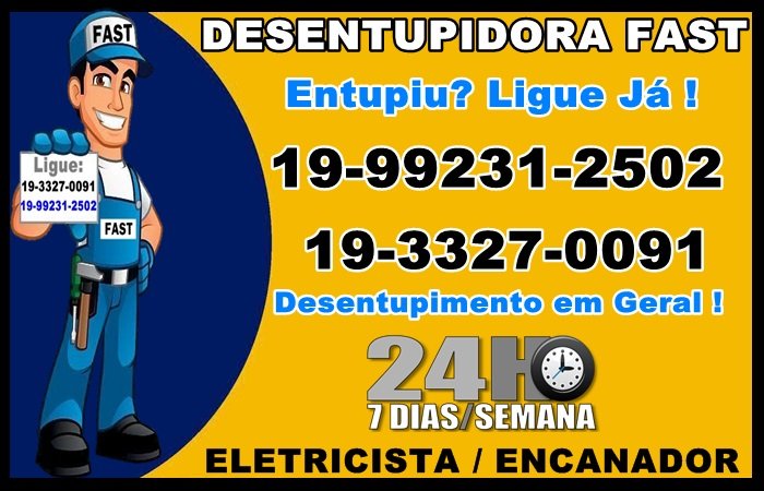 19-99231-2502 Desentupidora no Jardim dos Oliveiras em Campinas