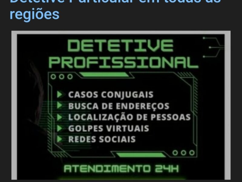 Detetive Particular rastreamento de veículos e pessoas