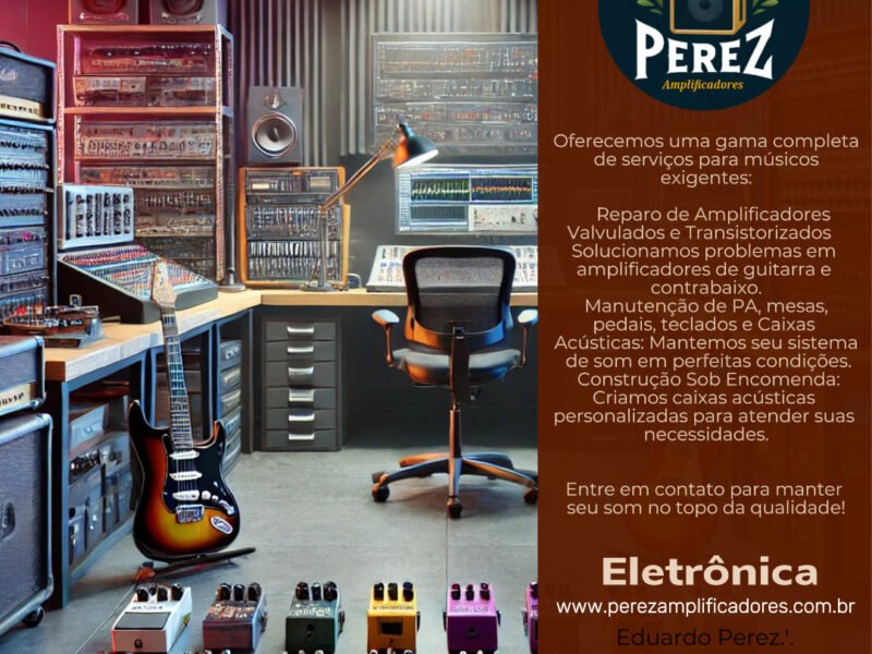 Conserto de Amplificadores, teclados, pedais, mesas e caixas