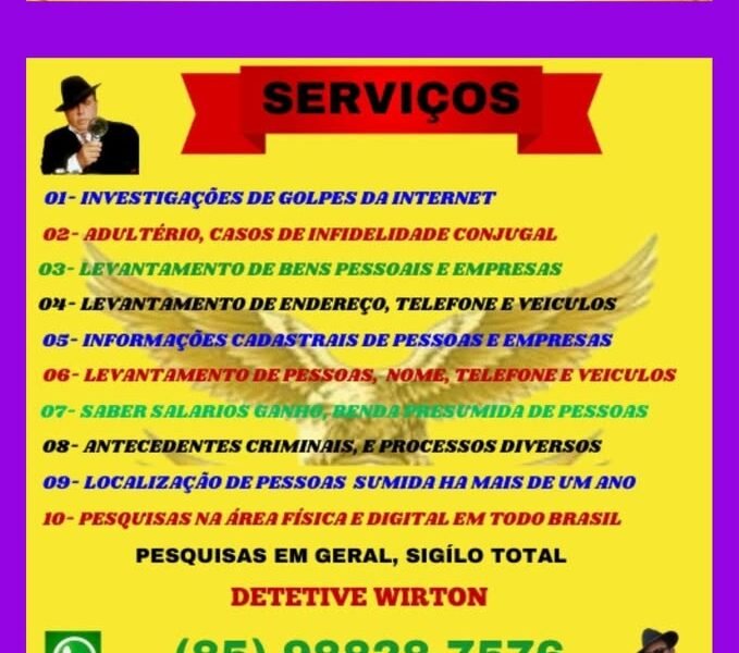 Detetive Particular de Fortaleza (85) 98828-7576
