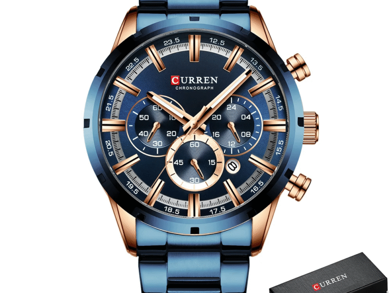 🔹 Relógio Masculino Curren 8355 – Visual Forte, Estilo Inteligente