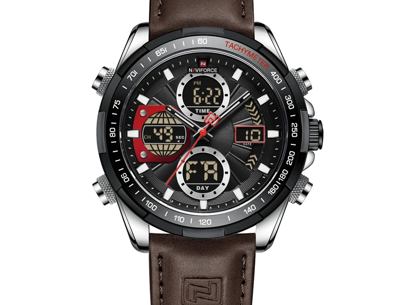 ⏱️ Relógio Masculino Naviforce 9197L 3ATM – Estilo Esportivo com Função e Personalidade