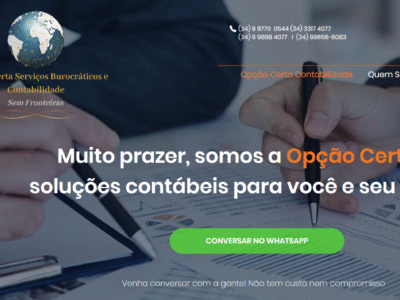 Contabilidade em Uberaba ou Serviços Contábeis em Uberaba