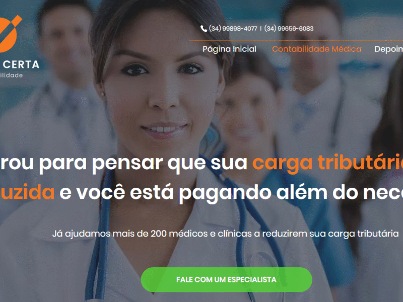 Contabilidade em Uberaba ou Serviços Contábeis em Uberaba