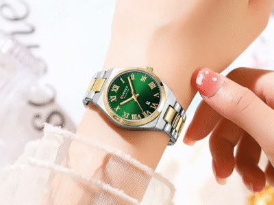 🌸 Relógio Feminino Curren 9095 – Discrição Elegante com Funcionalidade