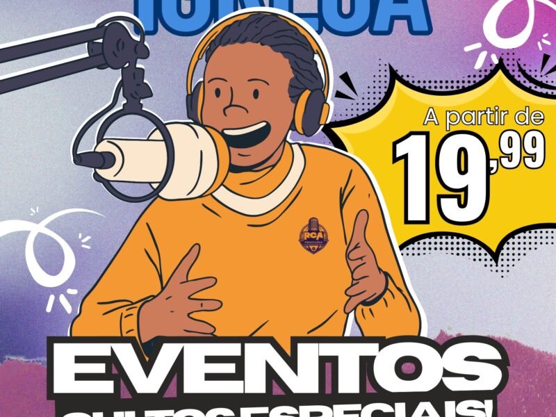 Grave as suas promoções, eventos ou mesmo os dias de cultos em sua igreja