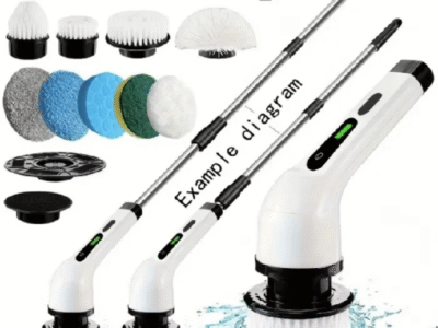 Escova Elétrica de Limpeza 9 em 1