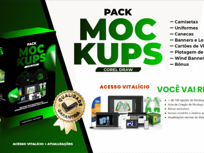 PACK DE MOCKUPS - COREL DRAW