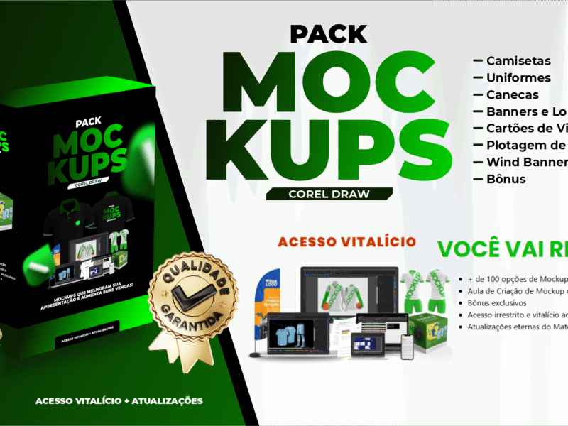 PACK DE MOCKUPS - COREL DRAW
