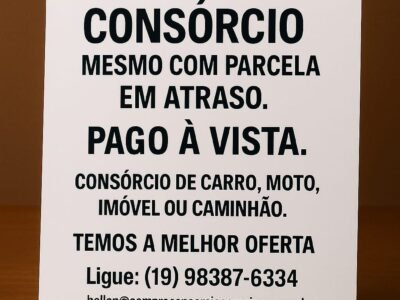 Compro Consórcio de Imóvel