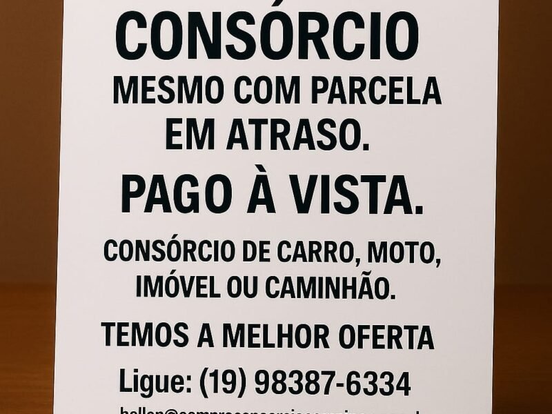 Compro Consórcio de Moto