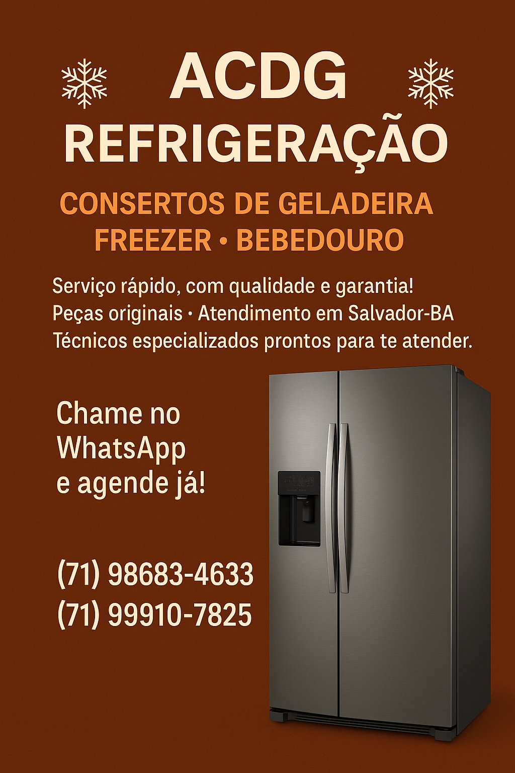 Sua Geladeira Parou? A Gente Faz Voltar a Gelar Rapidinho!