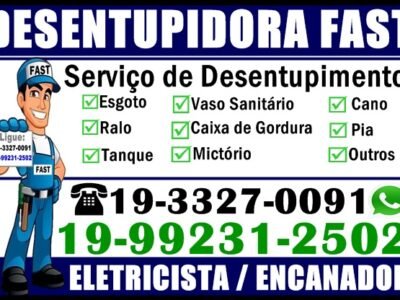 Desentupidora no Vila União em Campinas 19-99231-2502