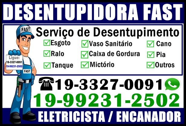 Desentupidora no Vila União em Campinas 19-99231-2502