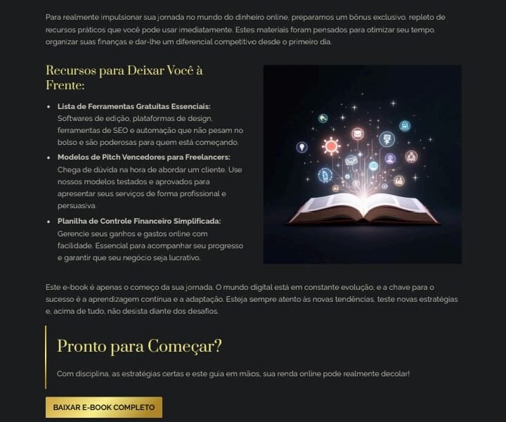 E-book De Como Transformar Sua Vida Com A Internet