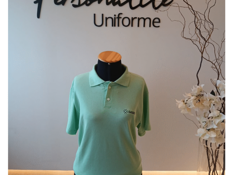 Camiseta polo bordado e silk personalizado