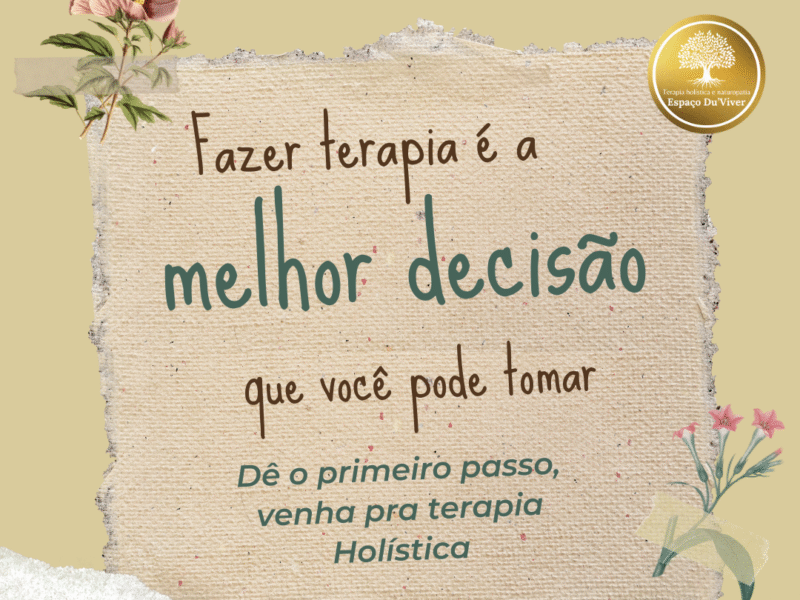 Terapia Holística on-line e presencial