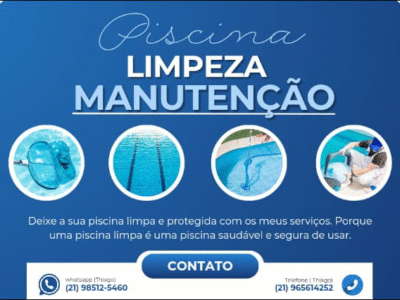 Limpeza e manutenção de piscinas
