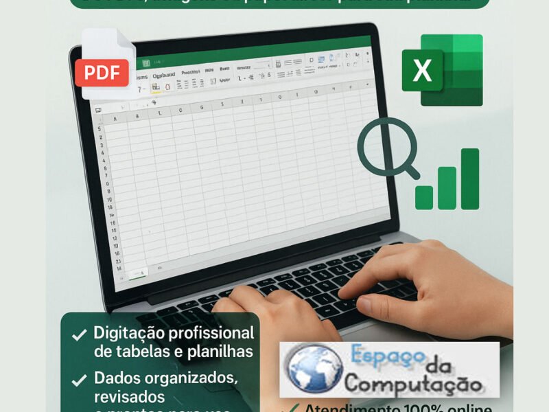 Transformamos Tabelas em Excel Editável com Precisão e Rapidez – Digitação Profissional com Revisão