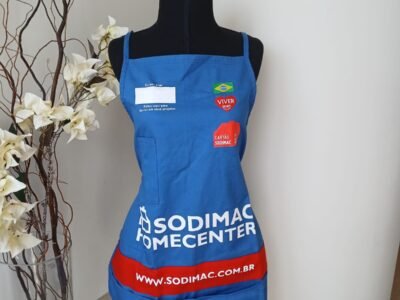 Avental personalizado com silk