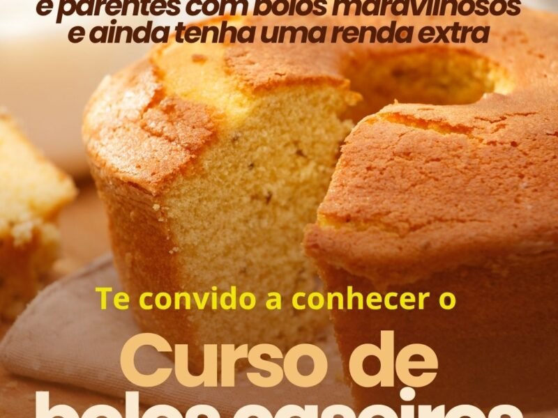 Curso Online de Bolos Caseiros