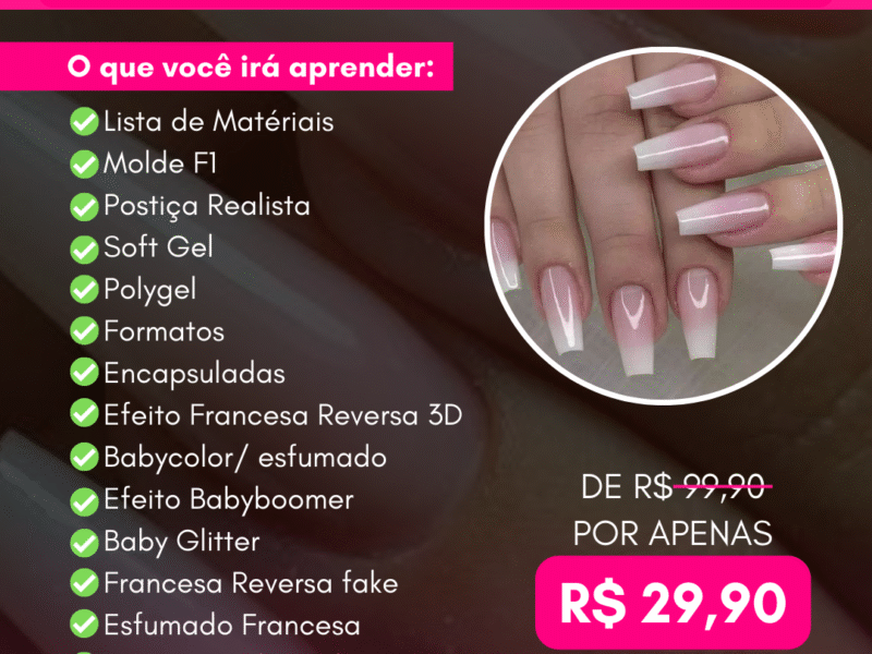 Curso de alongamento de unhas