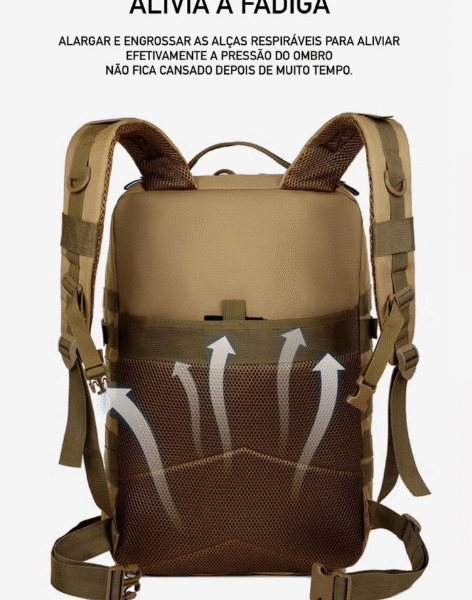 Mochila militar impermeável 50 litros