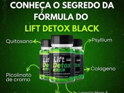 Suplemento lift Detox black para emagrecer