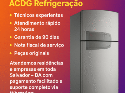 Sua geladeira, freezer ou bebedouro apresentou defeito? Entre em contato agora mesmo com nossos profissionais qualificados em refrigeração!