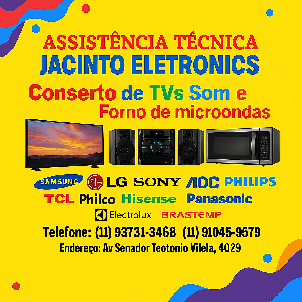 Assistencia técnica samsung lg sony aoc philips tcl philco
