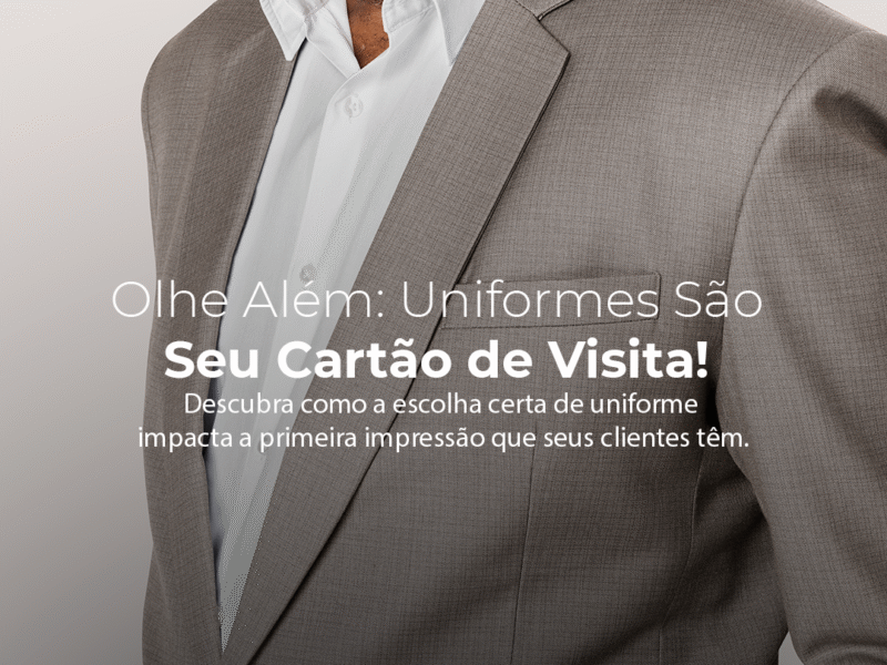 Uniformes que elevam a imagem da sua marca.