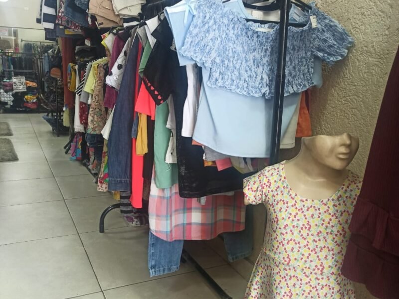 3000 Peças de roupas femininas masculinas e infantis para brechós
