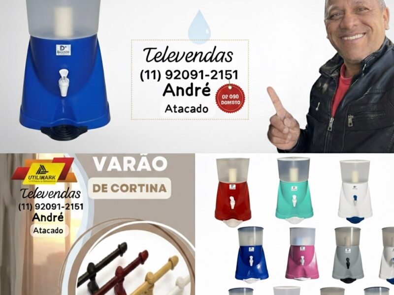 Varão de cortina e filtro etc