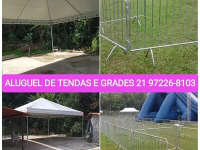 Aluguel de Grades e tendas Rio de Janeiro, Angra dos Reis, Paraty, Niteroi e toda capital RJ